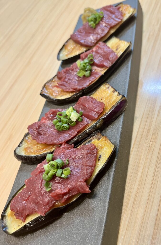 馬BOUZUレシピ公開【馬茄子炙り味噌】